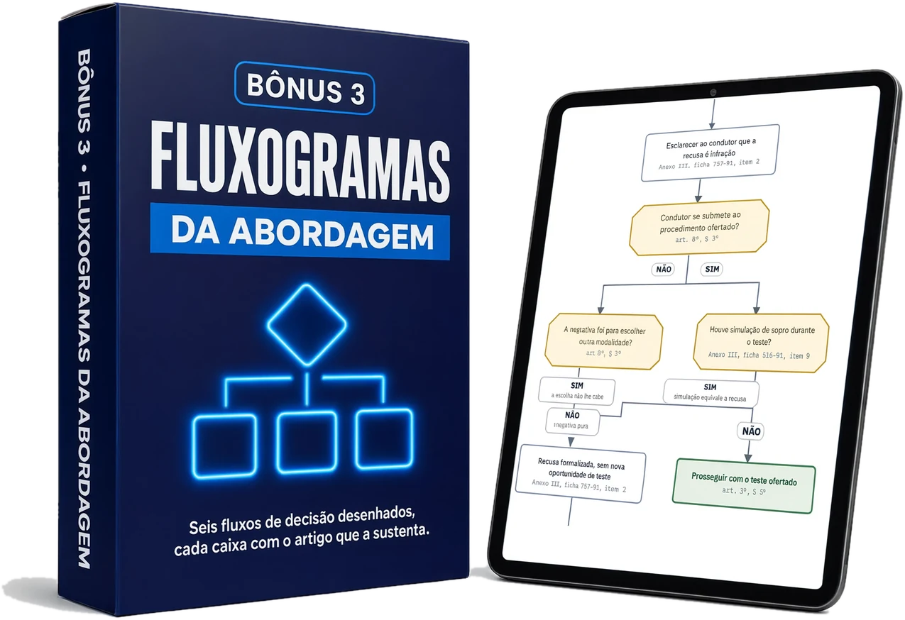 Fluxogramas da abordagem da nova Lei Seca